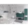 The shower system Cersanit Brasko Black A63112, thermostat., Shower 3 dir., Hose 150 mm, black