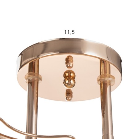 LUSTER "LOIS" 2x40W E27 gold 50x50x22cm-5