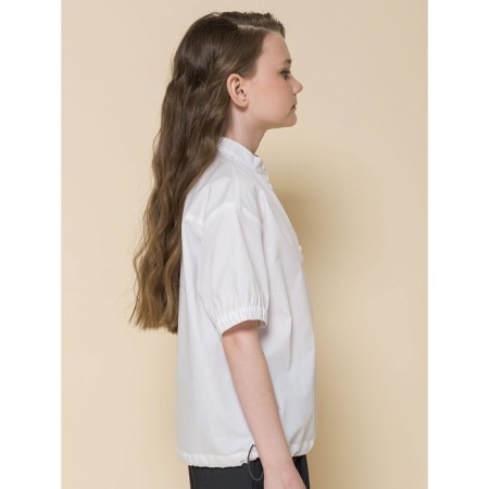 Blouse for girls, height 122 cm, white color-1
