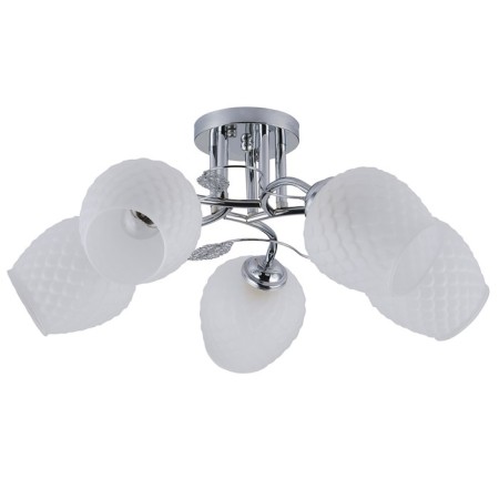 Ceiling light ESCADA, 1108/5PL. 5x40W, E27, 550x550x230 mm, chromium color-1