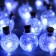 Garland “thread” 1.6 m with nozzles “balls with white confetti”, IP20, silver thread, 15 LED, white glow, AAX2