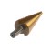 Drill step tundra, HSS, tin, trihedral shank, 6 - 30 mm
