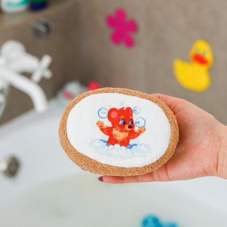 Body washcloth "Mishutka", 11 × 14 cm, color mix-11