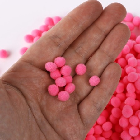 Pompons for creativity and decor "Pink", 55 grams-2