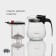 Glass teapot Magistro “Mexico City”, 350 ml, with metal sieve, plastic flask