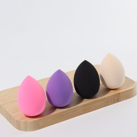Makeup sponge, set - 4 pcs, increase when getting wet, multi -colored-8