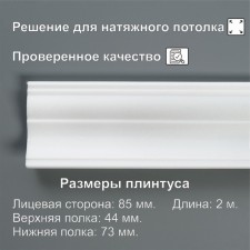 SPINITURE EXTRACTION OF EXTRACED 08520E, white 44x73x2000 mm