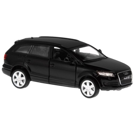 Metal machine Audi Q7 1:43, inertia, doors open, black color-5