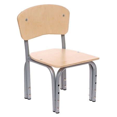 The stool is adjustable "kuzya", plywood (00-1), back-bubble-3