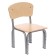 The stool is adjustable "kuzya", plywood (00-1), back-bubble