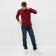 Long -sized male plain, burgundy color, size 48