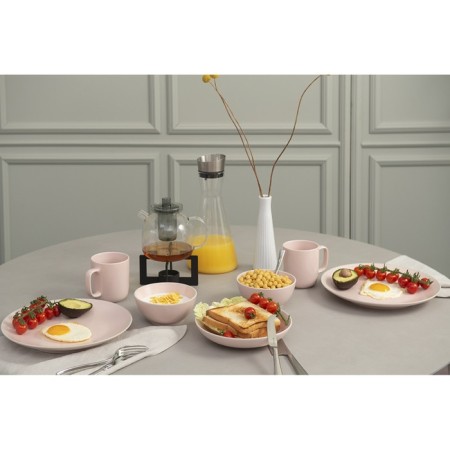 A set of dining plates Liberty Jones Simplicity, D = 26 cm, 2 pcs, pink color-1