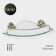 Bathroom shelf angular, glass stall Stölz Bacic, Bronze series