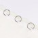 Ring for the cornice, connective, d = 28/33 mm, 10 pcs, silver color