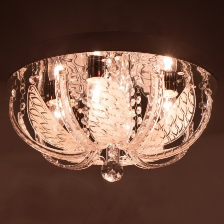 Svetogor chandelier "Dinzhou" 4x60W E27 LED lighting chrome 40x40cm-4