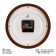 Watch wall, interior "ruby", d-21 cm, brown case