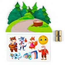 A set of developing magnets. Theater based on the Russian folk tale 