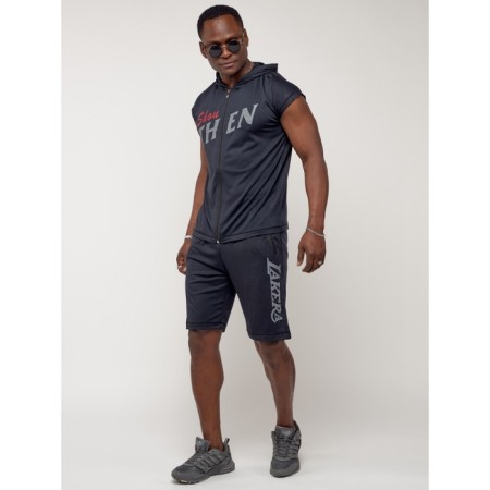 Sports suit men's, size 48-50, dark blue color-3