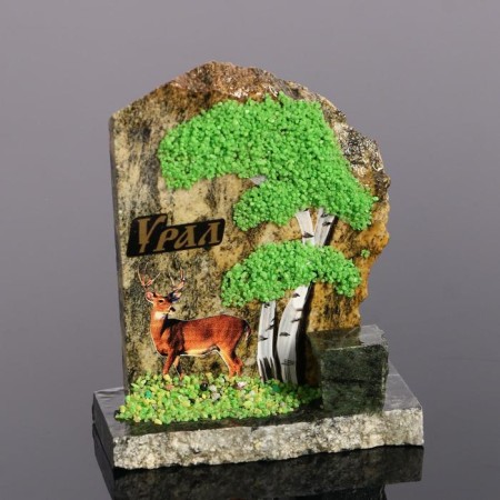 Souvenir-SKOL "Deer", coil, stone baby, small, mix