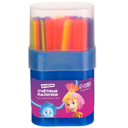 Counting sticks 30 pieces "Fixiki", mix, in a plastic pencil case-5