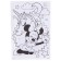 Picture on numbers for children, 20x30 cm, Minnie Mouse and unicorn