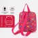 Baby backpack on lightning, external pocket, pink color