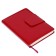 Deliciper of Leduced A5, 160 Prestige sheets, solid cover, artificial leather, magnetic straps, red