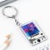 Keychain for keys Acrylic player "This is love", 3.5 x 10 cm