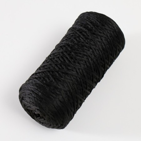 Knitting cord 100% polyester 1mm 200m/75 ± 10g (13-black)-1
