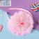 Hair cap "Gloris" strawberries on a flower, 9 cm, pink