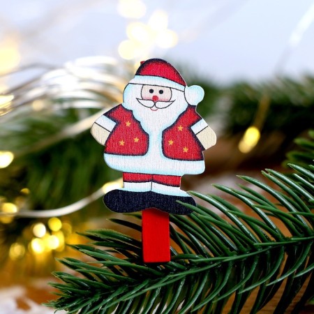 Brunnops New Year's "Santa Claus" with sparkles, set 10 pieces-1