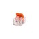 Universal compact terminal of QMS 221-412, 2-wire up to 4.0 mm² (blister 5 pcs./Union) Rexant 108