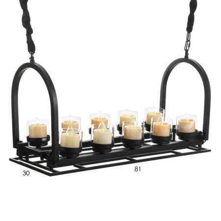 Sommelier chandelier 10he27 40w Black 83x30x40-140cm-4