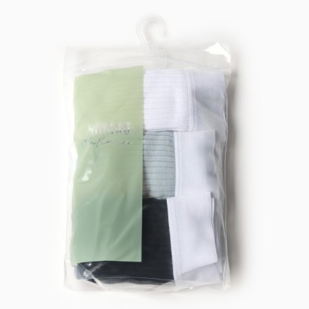 Set of panties of slips minku Rubber size 44-46 (white, beige, black) 3 pcs-10