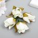 Budon on the leg for decoration "Rose Mondial" white 1.7x3 cm