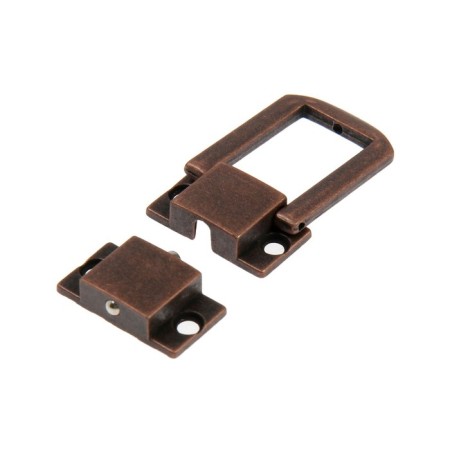 Castle Castle on a box ZM01, 3.2x2.5 cm, Copper color, 4 pcs TMP-2