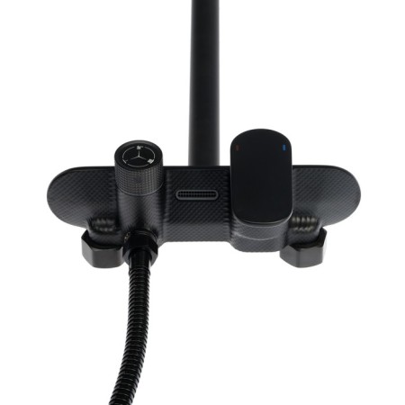 The shower system Zein Z3894, pouring in the case, upper watering can D = 23 cm, manual 11.5 cm, black-12