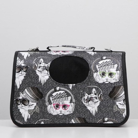 Bag - Animal Contact "Winter Cats", size S, 37.5 x 17 x 22 cm-1