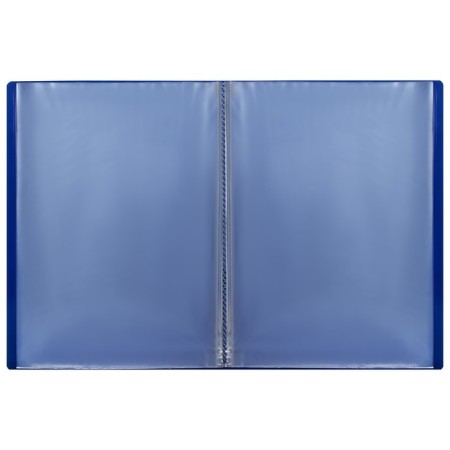 Folder with 10 A4, 500 μm inserts, calligrata, pocket on the spine, blueberry-5