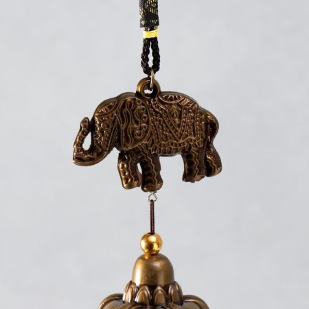 Wind music metal, plastic "Elephant" 5 bells 42 cm-1