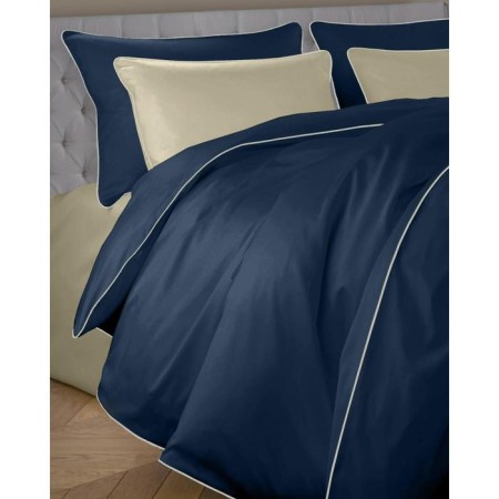 Satin Luxe Crystiller, size 200x220 cm, dark blue color