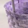 A set of baskets of 3 pcs, d21x10xh36cm, lilac, bamboo