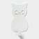 The hook wall -mounted self -adhesive "cat", 50 × 95 × 15 mm, white color