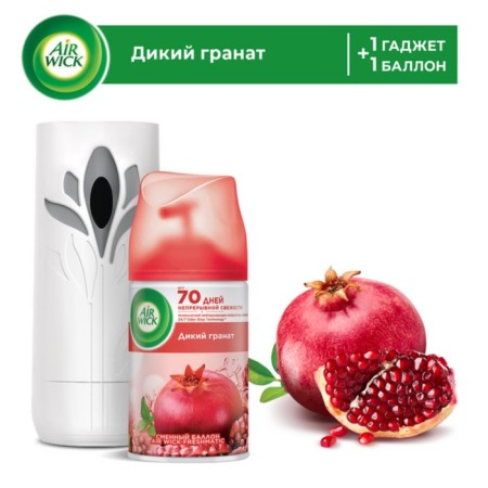 Airwick Freshmatic Air Air Air Wild Pomegranate, with a replaceable cylinder, 250 ml