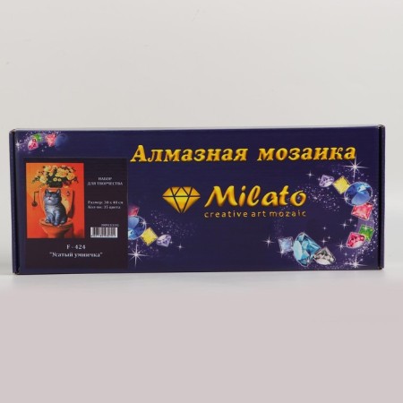 Diamond mosaic "Sucked smart" 30 × 40 cm, 35 colors + sticker-1