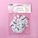 Dimensions jacquard, "s", 12 × 30 mm, 100 pcs, white color