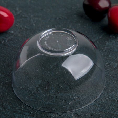 Plastic disposable form for buckshot "Small bowl", 150 ml, d = 8 cm, the color is transparent-2