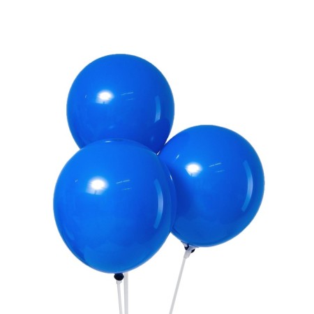 Latex ball 10 ", pastel, set 100 pcs., Blue color-1