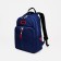 A backpack with a zipper, Rise, 2 external pockets, a laptop department, blue color
