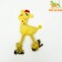 Soft toy for dogs "giraffe with a rope", with a squeak, 15 x 25 cm